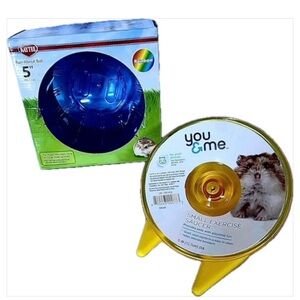 KAYTEE Run-About Ball & YOU & ME Small Exercise Saucer Set NWT 
2 Items